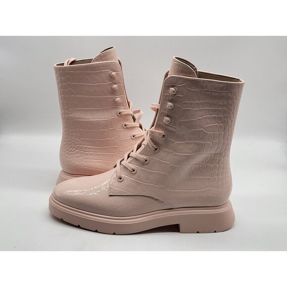Stuart Weitzman Womens Mckenzee Leather Bootie Pink Boots Size US 5B‎ - Picture 4 of 9